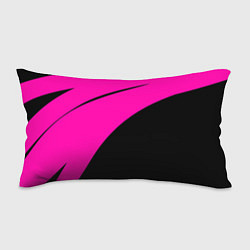 Подушка-антистресс Розовый с чёрным двуцветный с полосой