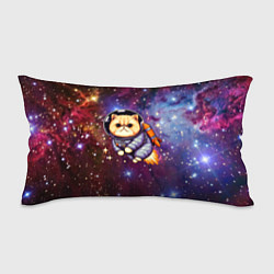 Подушка-антистресс Котик космонавт в открытом космосе, цвет: 3D-принт