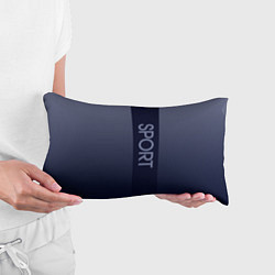 Подушка-антистресс Sport тёмно-синий вертикальная полоса, цвет: 3D-принт — фото 2