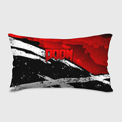 Подушка-антистресс Дум - белый и красный, цвет: 3D-принт