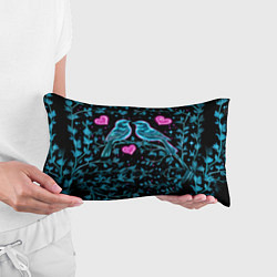 Подушка-антистресс Неоновые птицы и сердечки, цвет: 3D-принт — фото 2