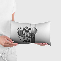 Подушка-антистресс Герб Российской федерации белый с чёрным, цвет: 3D-принт — фото 2