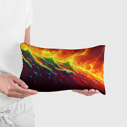 Подушка-антистресс Абстрактные волны с огнем, цвет: 3D-принт — фото 2