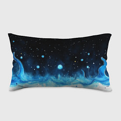 Подушка-антистресс Синяя светящееся краска