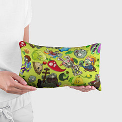 Подушка-антистресс Растения против зомби с героями, цвет: 3D-принт — фото 2