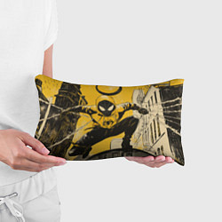 Подушка-антистресс Черный человек-паук, цвет: 3D-принт — фото 2