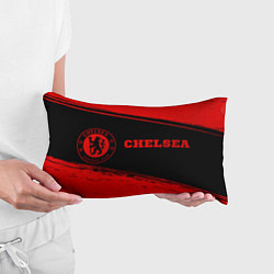 Подушка-антистресс Chelsea - red gradient по-горизонтали, цвет: 3D-принт — фото 2
