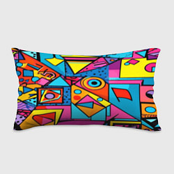 Подушка-антистресс Кислая геометрия, цвет: 3D-принт