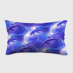 Подушка-антистресс Дельфины в волшебном море паттерн, цвет: 3D-принт