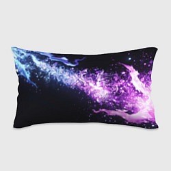 Подушка-антистресс Фиолетово-синяя абстрактная волна