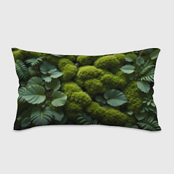 Подушка-антистресс Зеленый мох и листья, цвет: 3D-принт