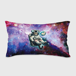 Подушка-антистресс Brave cat in space - ai art, цвет: 3D-принт