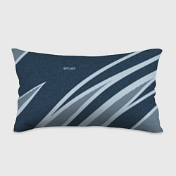 Подушка-антистресс Sport синий текстурный с полосами