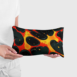 Подушка-антистресс Оранжевые разломы текстура, цвет: 3D-принт — фото 2
