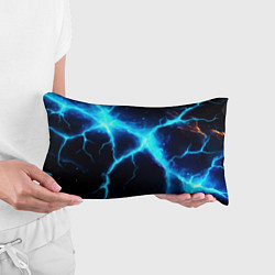 Подушка-антистресс Голубой разлом из молний, цвет: 3D-принт — фото 2