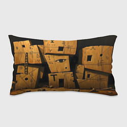 Подушка-антистресс Глаза в каменных домах, цвет: 3D-принт