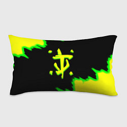 Подушка-антистресс Doom огненное лого краски