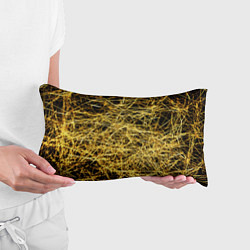 Подушка-антистресс Золотое плетение на черном, цвет: 3D-принт — фото 2