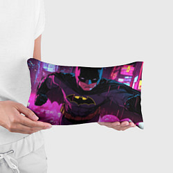 Подушка-антистресс Бэтмен в фиолетовом свете, цвет: 3D-принт — фото 2