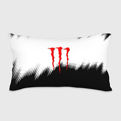 Подушка-антистресс Monster energy чёрно белые краски