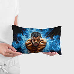 Подушка-антистресс Артуро Гатти в синем пламени, цвет: 3D-принт — фото 2