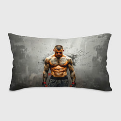 Подушка-антистресс Дастин Порье на сером, цвет: 3D-принт