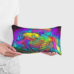 Подушка-антистресс Черепа неоновые краски, цвет: 3D-принт — фото 2