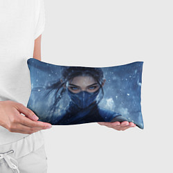 Подушка-антистресс Боец Китана Мортал комбат, цвет: 3D-принт — фото 2