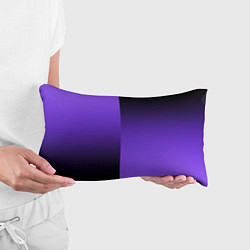 Подушка-антистресс Чёрно-сиреневый градиент пополам, цвет: 3D-принт — фото 2