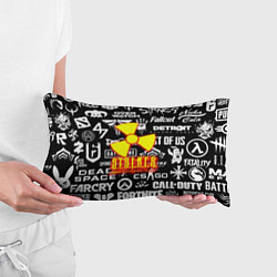 Подушка-антистресс Сталкер все логотипы игр, цвет: 3D-принт — фото 2