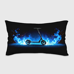 Подушка-антистресс Самокат в синем пламени