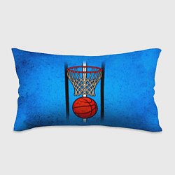 Подушка-антистресс Кольцо с баскетбольным мячом на синем, цвет: 3D-принт