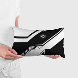 Подушка-антистресс Borussia geometry black, цвет: 3D-принт — фото 2