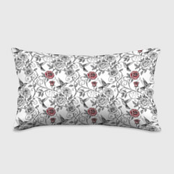 Подушка-антистресс Колибри и розы, цвет: 3D-принт