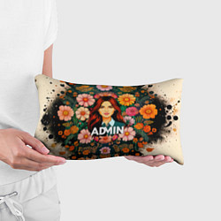 Подушка-антистресс Admin в цветах, цвет: 3D-принт — фото 2