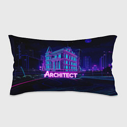 Подушка-антистресс Неоновое здание Architect, цвет: 3D-принт