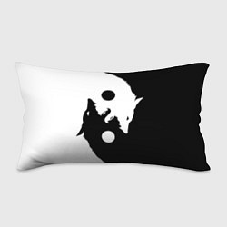 Подушка-антистресс Black and white wolfs, цвет: 3D-принт