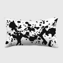 Подушка-антистресс Брызги черной краски, цвет: 3D-принт
