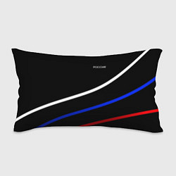 Подушка-антистресс Россия чёрный с полосами бело-сине-красные