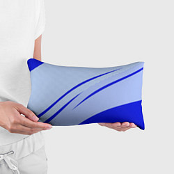 Подушка-антистресс Светло-синий текстура с полосой, цвет: 3D-принт — фото 2