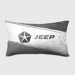 Подушка-антистресс Jeep - white gradient по-горизонтали, цвет: 3D-принт