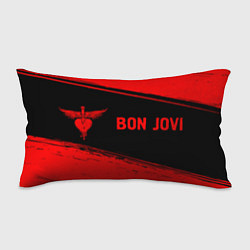Подушка-антистресс Bon Jovi - red gradient по-горизонтали