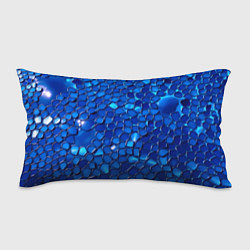 Подушка-антистресс Блестящие синие отражения, цвет: 3D-принт
