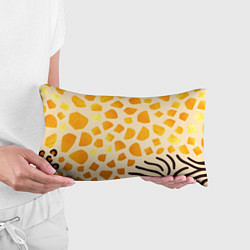 Подушка-антистресс Золотистые пятна жирафа, цвет: 3D-принт — фото 2