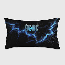 Подушка-антистресс ACDC логотип ледяной с молнией, цвет: 3D-принт