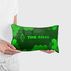 Подушка-антистресс The Sims - green gradient по-горизонтали, цвет: 3D-принт — фото 2