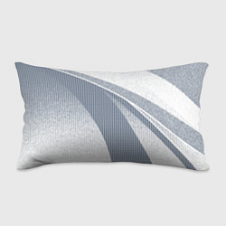 Подушка-антистресс Светлый серо-голубой текстурированный с полосой, цвет: 3D-принт
