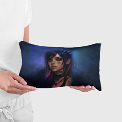 Подушка-антистресс Девушка неформалка cosmic hell goth, цвет: 3D-принт — фото 2