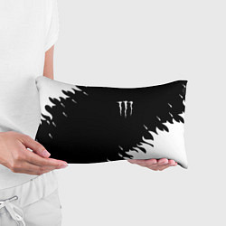 Подушка-антистресс Monster energy fire white, цвет: 3D-принт — фото 2