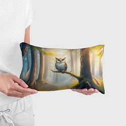 Подушка-антистресс Сова в мрачном лесу, цвет: 3D-принт — фото 2